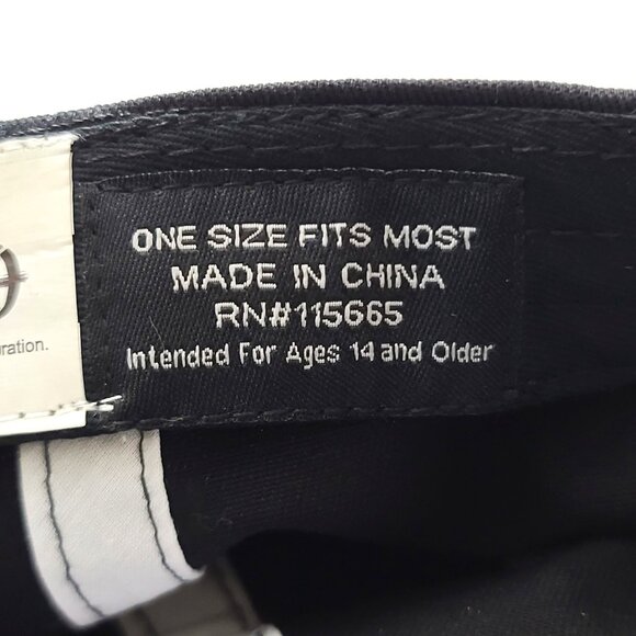 American Psycho Baseball Hat Snapback OS Black Adjustable Embroidered Movie NWOT - Picture 8 of 8